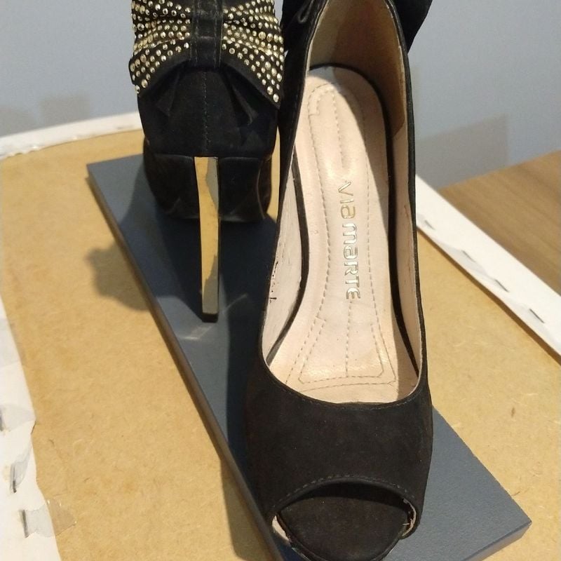 Sapato Peep Via Marte Peep Toe Sapato Peep Toe Via Marte Via Marte