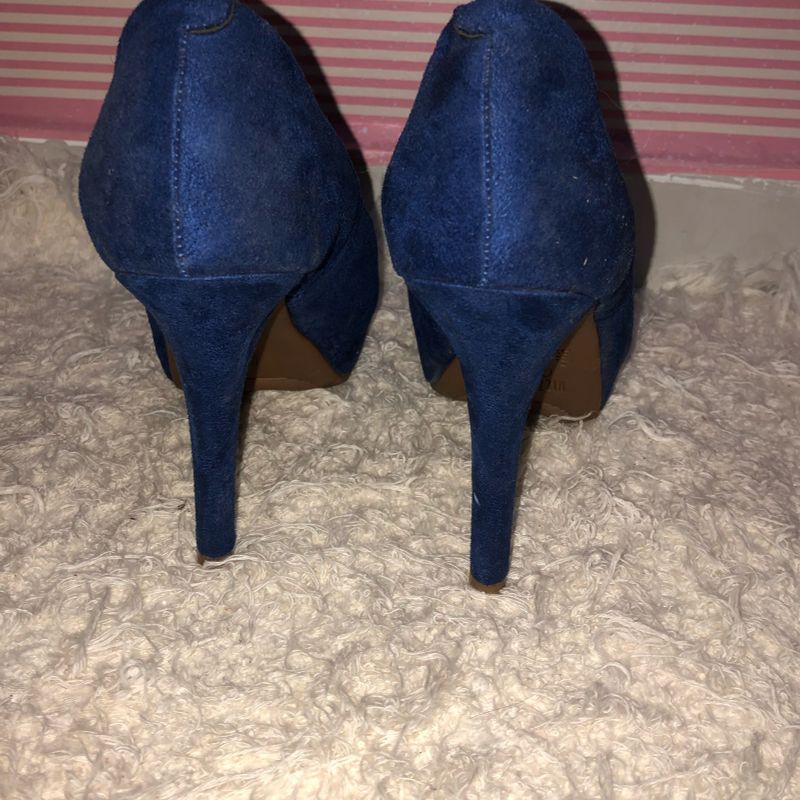 Peep toe vizzano azul hot sale marinho