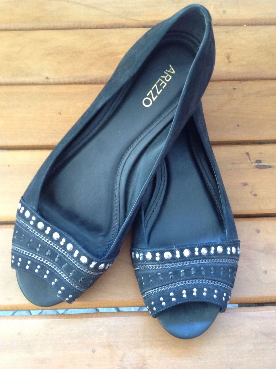 sapatilha peep toe arezzo