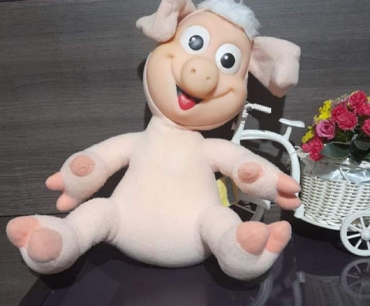 Pelúcia Boneco Porquinho Astolfo Turma Cocorico Original Multibrink ...