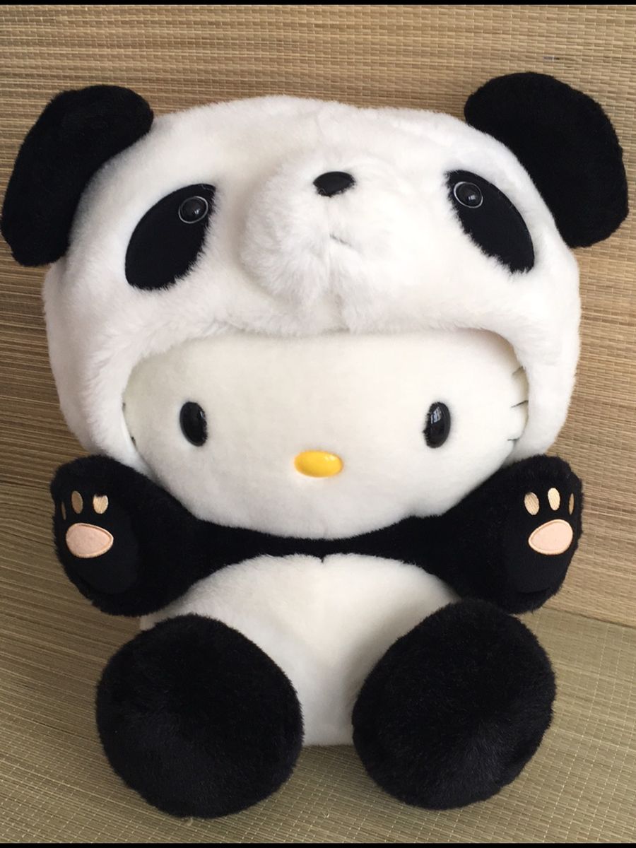 Hello kitty 2024 panda plush