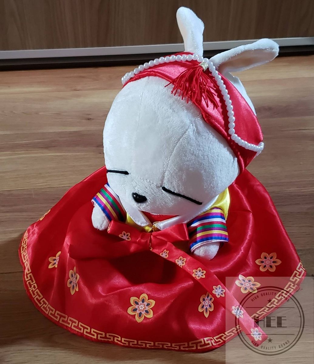 Pel cia Mashimaro K Pop com Hanbok Vestido Tradicional Coreana