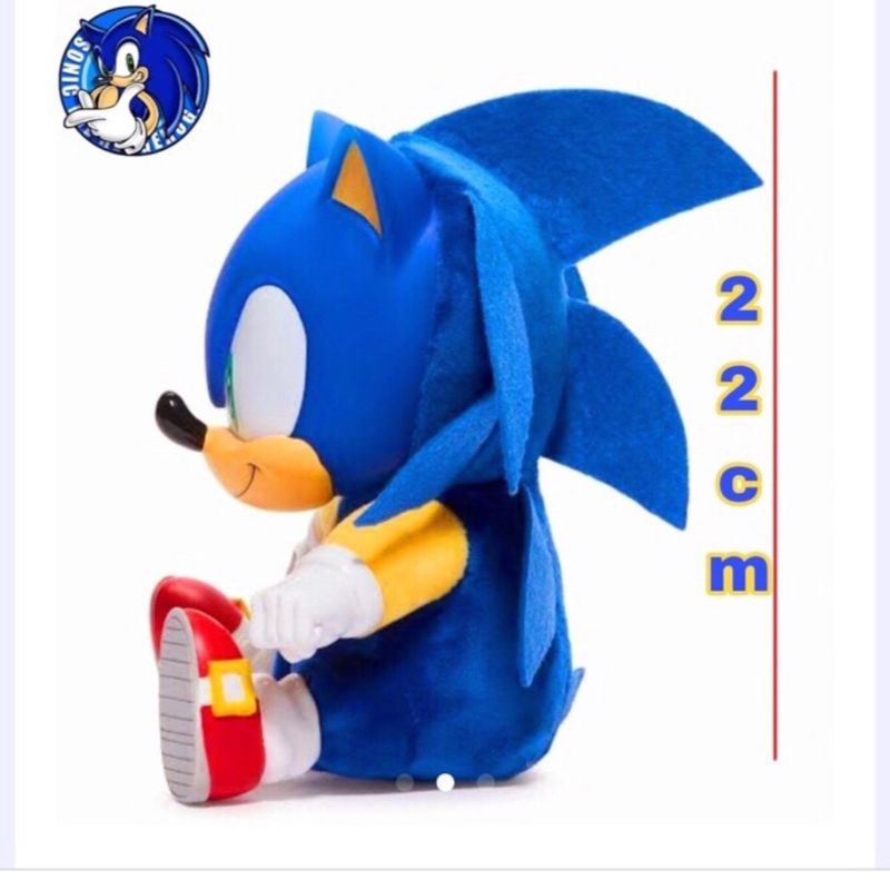 Boneco pelucia do sonic infantil