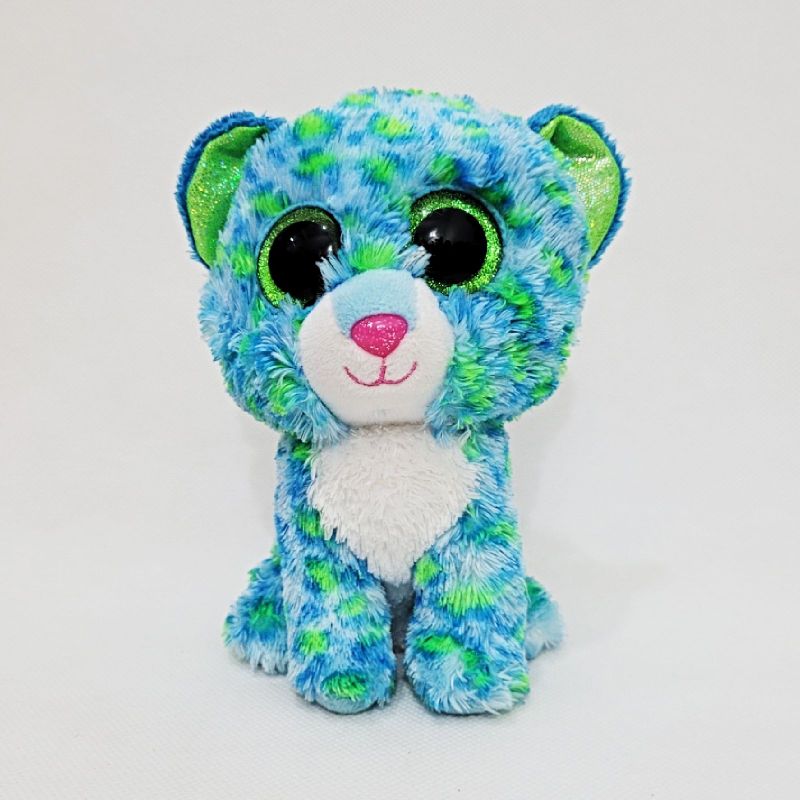 Ty beanie boos leona blue leopard regular sales plush