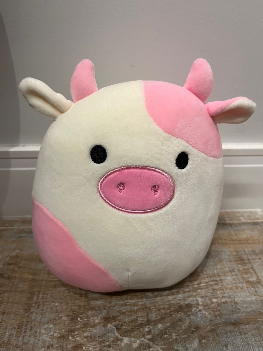 Pelúcia Vaquinha Cor de Rosa Strawberry Cow | Pelúcia Vaca De Pelúcia ...