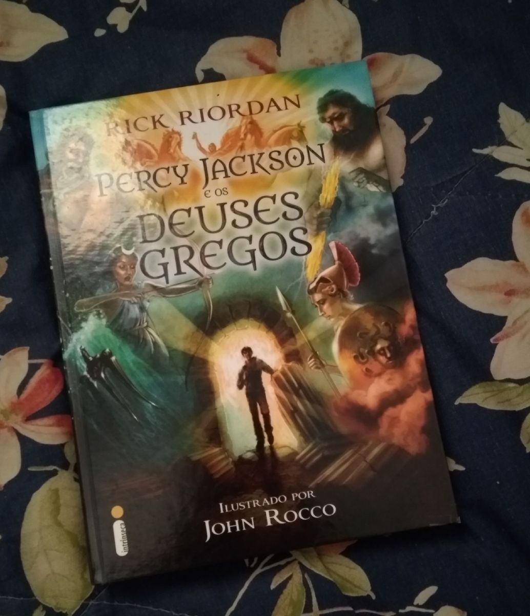 Percy Jackson E Os Deuses Gregos Rick Riordan Encapada E Sem Nenhuma Outra Marca De Uso