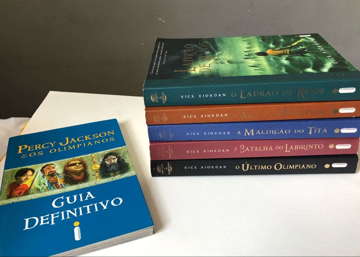 Percy Jackson Livros Primeira Coleção + Guia Definitivo | Livro Percy ...