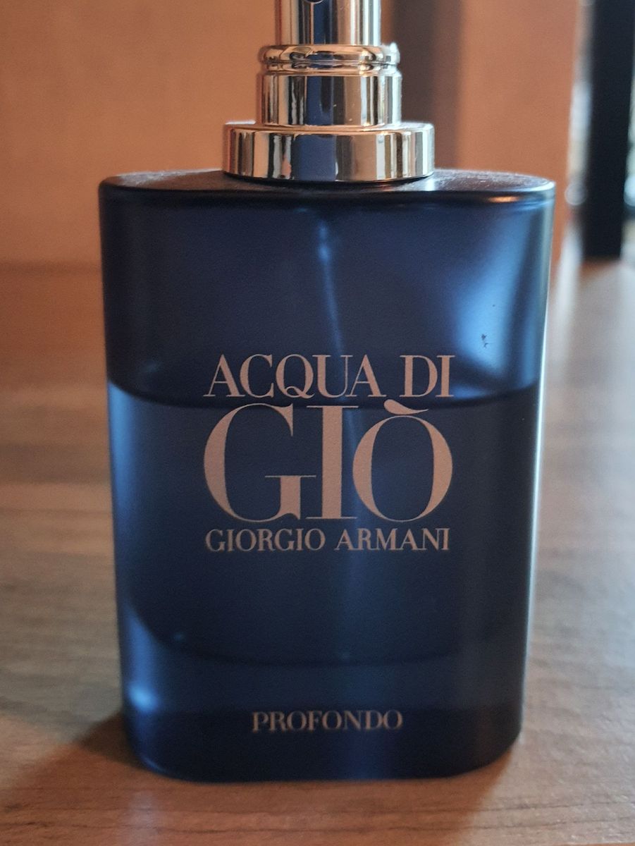 Perfume Acqua Di Gió Profundo com Ml Perfume Masculino Armani Usado enjoei