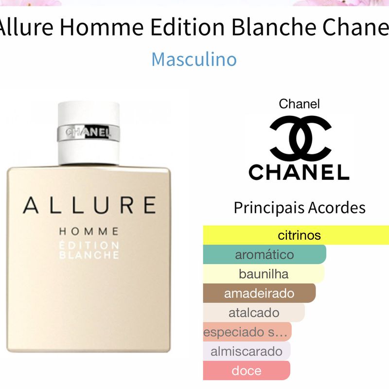 Fragrance Allure Homme Ã©edition Blanche Perfume Allure Ã©dition