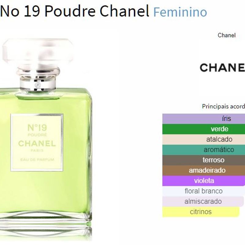CHANEL N°19 Poudré Eau de Parfum 50ml PERFUME CHANEL N°19 POUDRé EAU DE PARFUM 50ML | Droga Raia