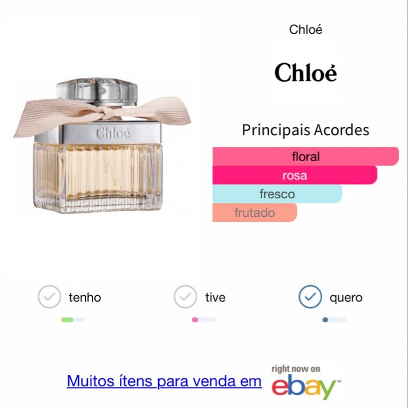 Perfume Chloe Eau de Parfum Perfume Feminino Chloe Nunca Usado
