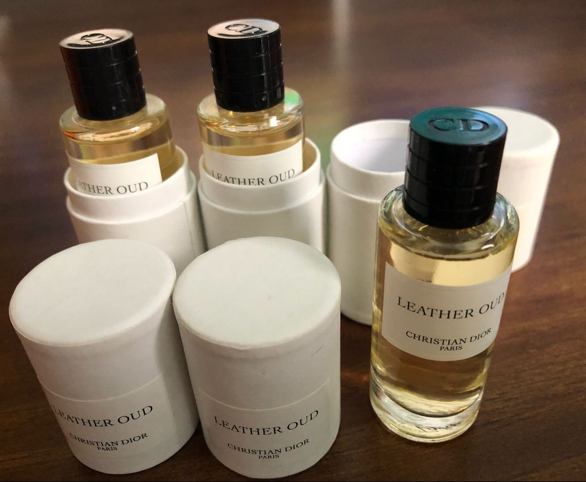 Perfume Dior Leather Oud 7.5ml (3 Frascos) Original Descontinuado Pela