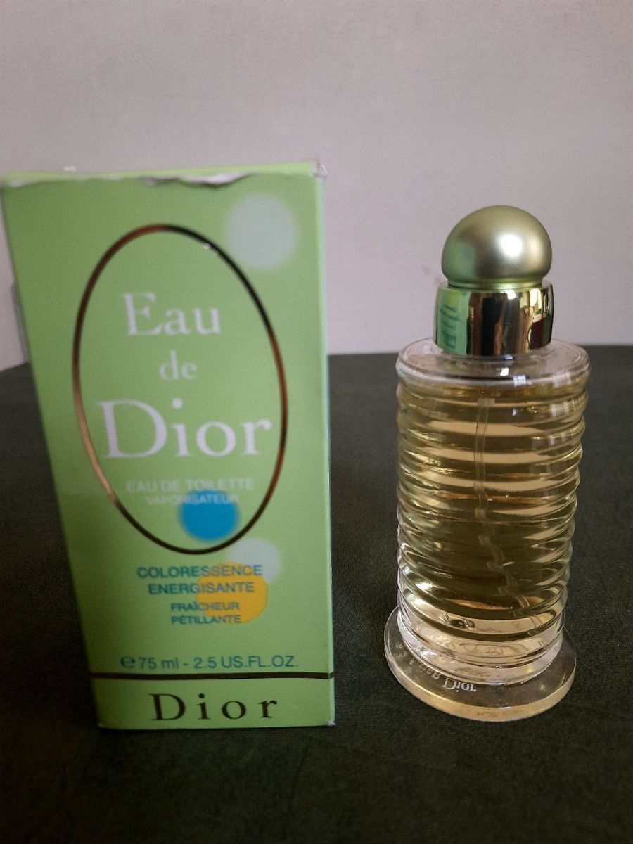 Perfume Eau de Dior Coloressence Energisante Eau de Toilette 75ml Rarissimo Super Conservado Dior Usado 99842476 enjoei