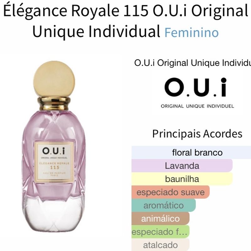 Perfume Fracionado Élégance Royale 115 O.U.I, Perfume Feminino O U I Nunca  Usado 94606584