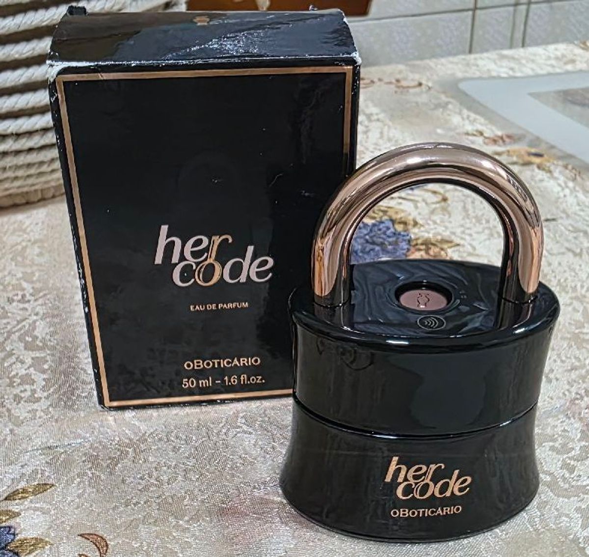 Perfume Feminino Her Code Eau de Parfum de 50ml, da Marca Brasileira O ...