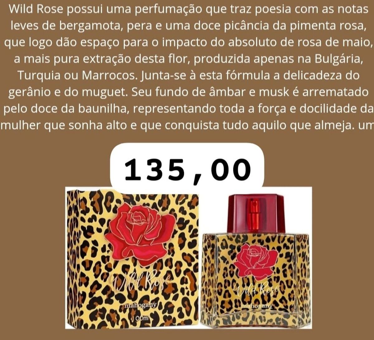 perfume wild rose mahogany