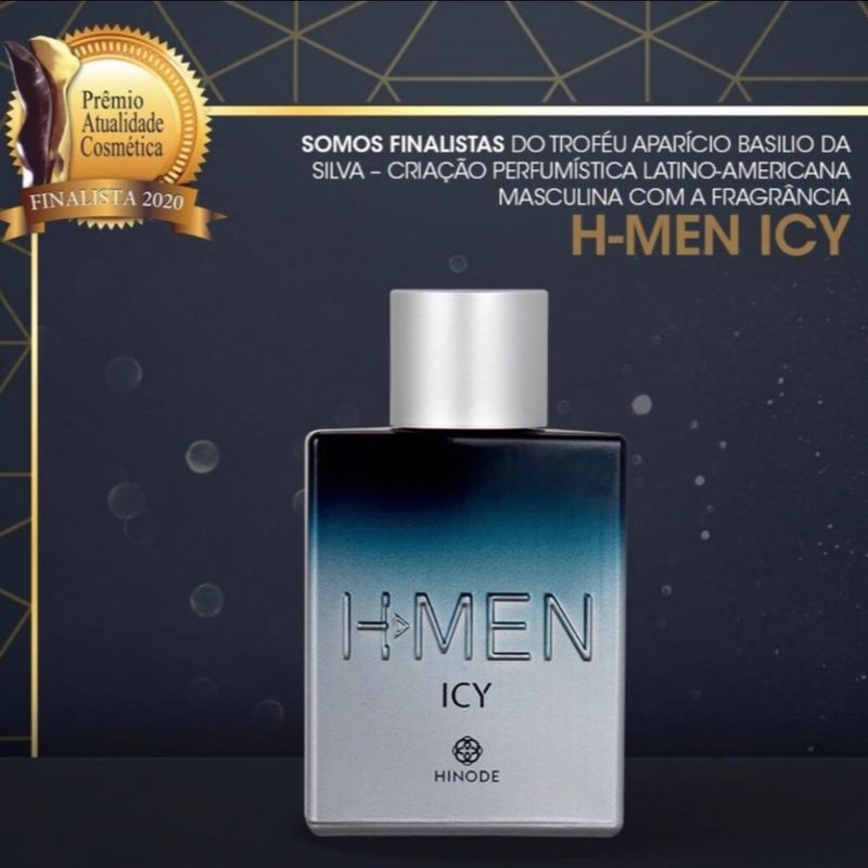 Perfumes Hinode Masculino Hinode H Men Icy 75ml Lançamento