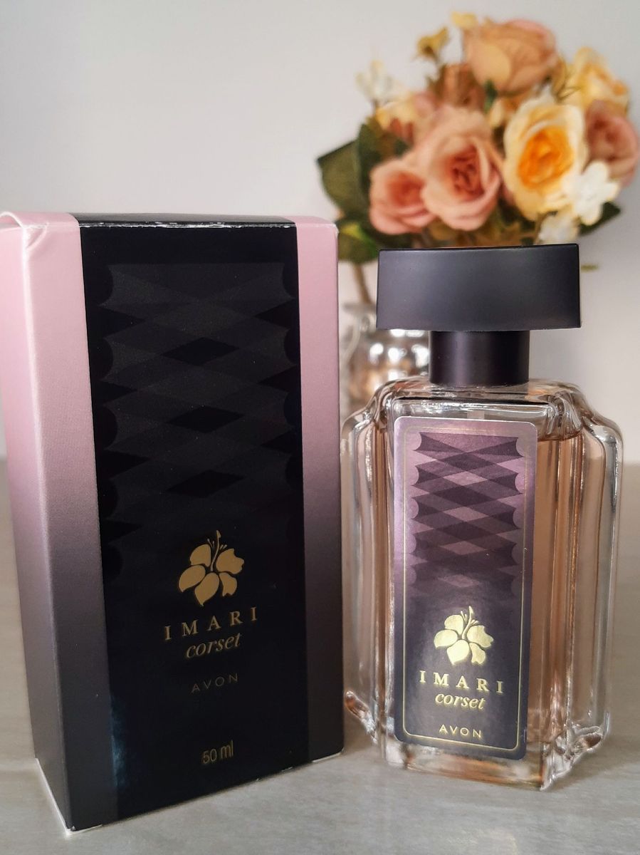 Lot Imari Corset Avon - 3 Produits Parfumés Pour Elle - Boîte Cadeau - Notes Cuir, Cacao, Santal