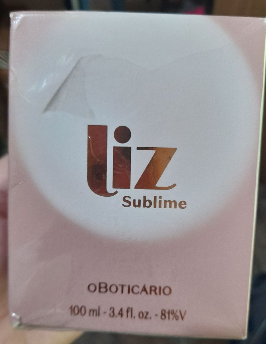 Perfume Liz Sublime O Botic Rio Usado Apenas Vez Perfume Feminino O Botic Rio Nunca Usado