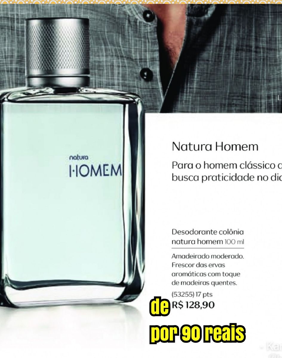 Lançamento Natura Homem Elo, Perfume Masculino Natura Homem Nunca Usado  88338778