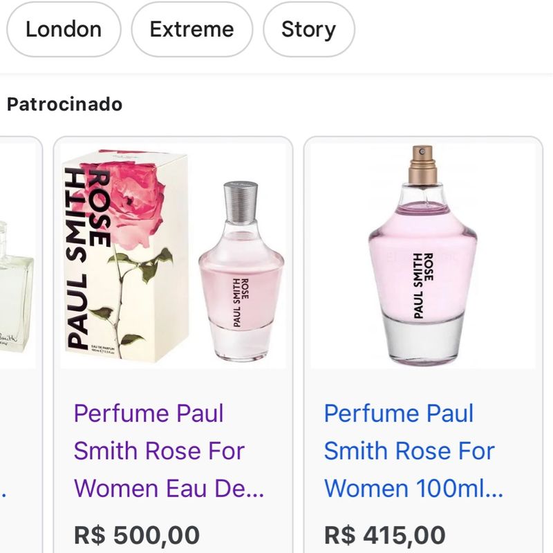 Perfume Paul Smith Rosé Perfume Feminino Paul Smith Usado 110287008  enjoei