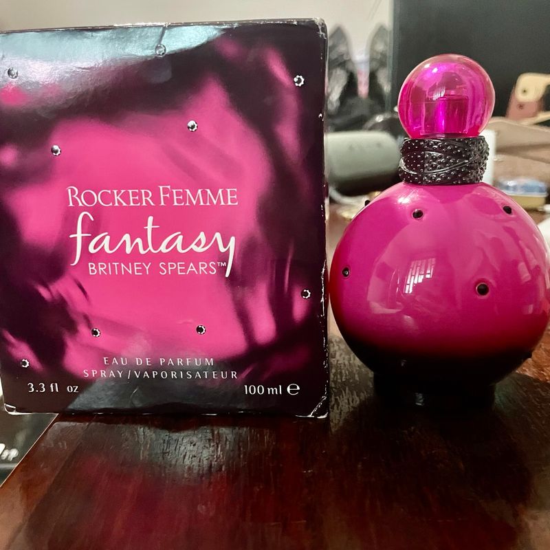 Perfume Rocker Femme Fantasy Britney Spears Edp 100ml Novo e Original!!!  Perfume Feminino Britney Spears Fantasy Nunca Usado 99474362 enjoei