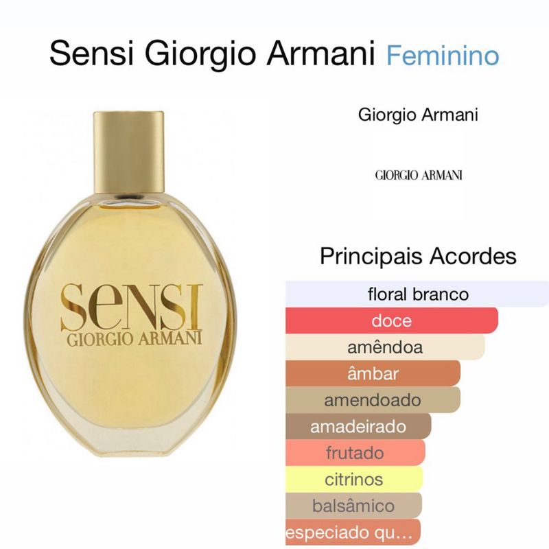 Perfume Sensi (Raro) Giorgio Armani 100ml | Perfume Feminino