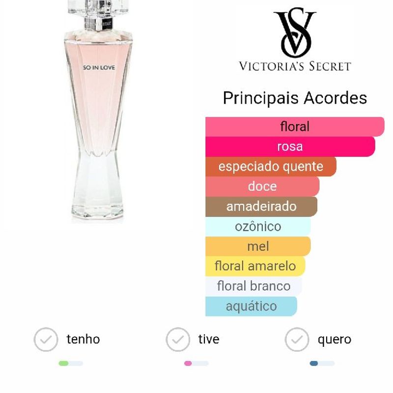 Perfume So In Love Victoria Secrets, Perfume Feminino Victorias Secret  Usado 93657524