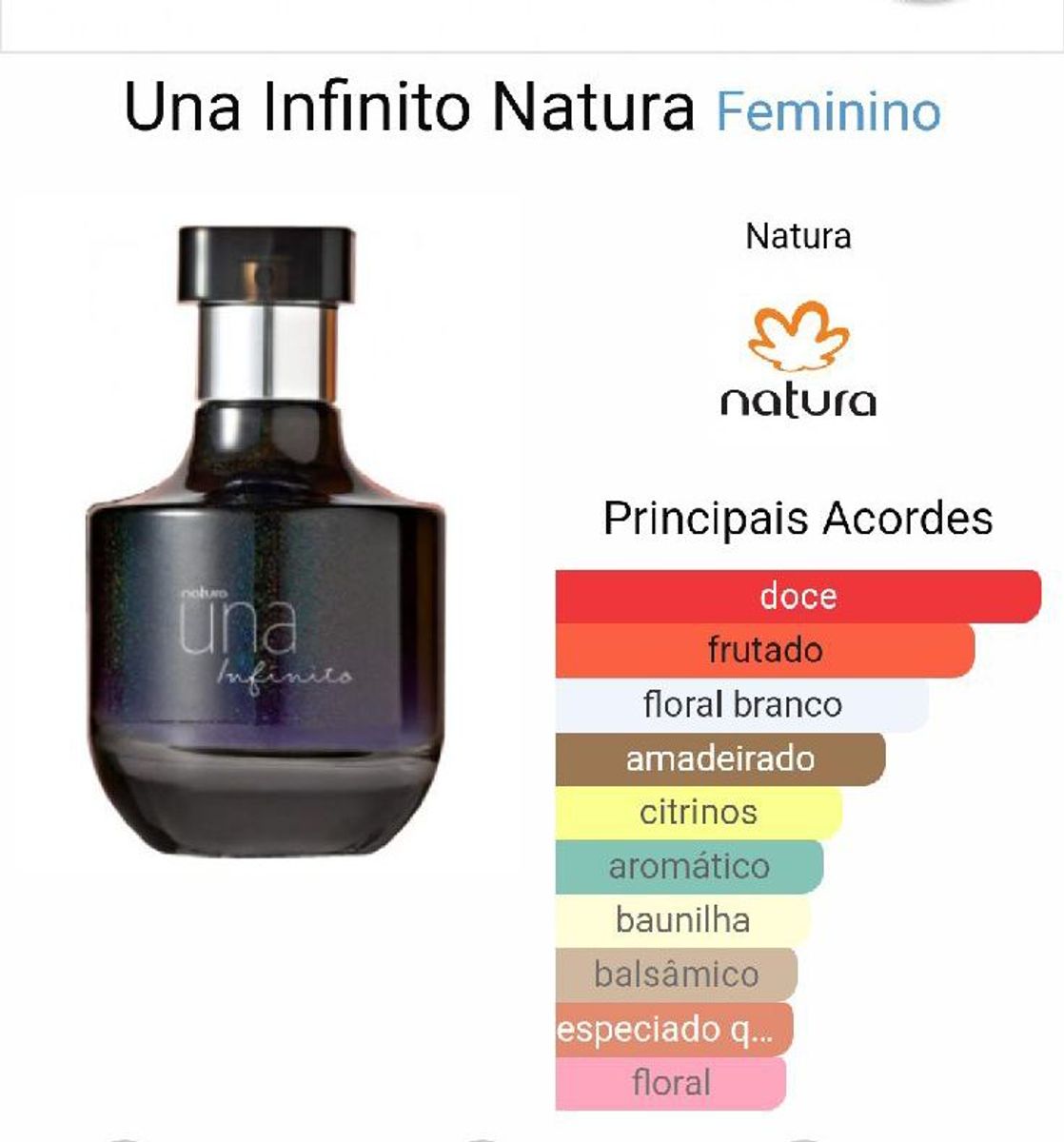 Perfume Una Infinito Natura | Perfume Feminino Natura Nunca Usado ...