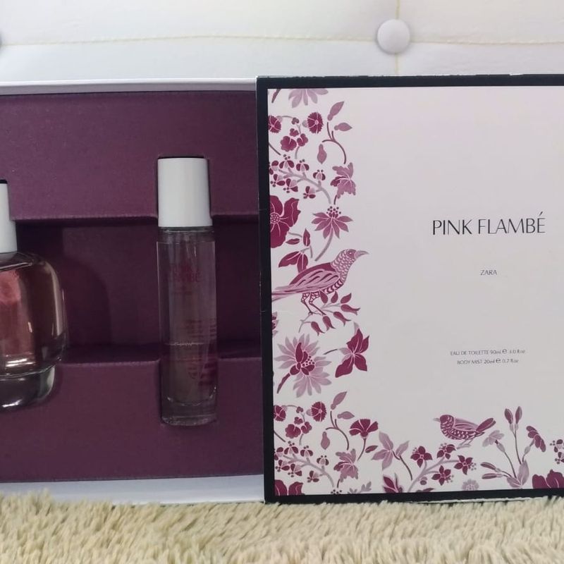 Perfume Zara Pink Flambé Kit com 2 Unidades - Novo, Perfume Feminino Zara  Nunca Usado 97551597