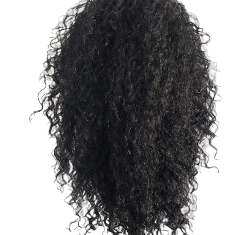 Peruca Half Wig Cacheada Capri Preto Fotos Reais Produto p