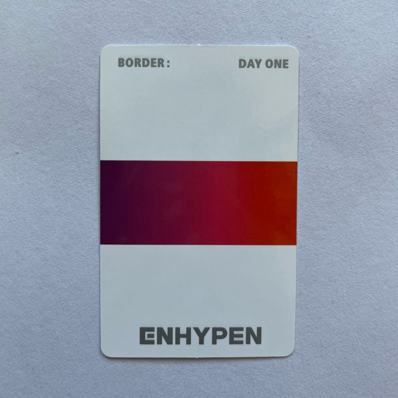 Photocard Enhypen Niki - Border: Day One Dusk Ver. | Enhypen Nunca