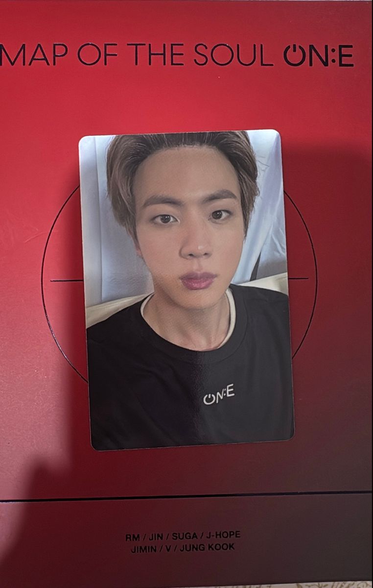 BTS  MAP OF THE SOUL ON:E DVDトレカ JIN ジン Photocard Jin Oficial Bts Map Of The Soul One | Bts Nunca Usado