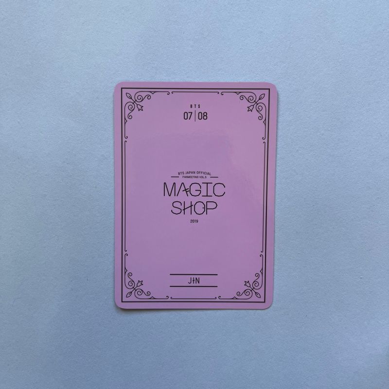 Photocard Original Jin - Bts 5th Muster Magic Shop | Bts Nunca
