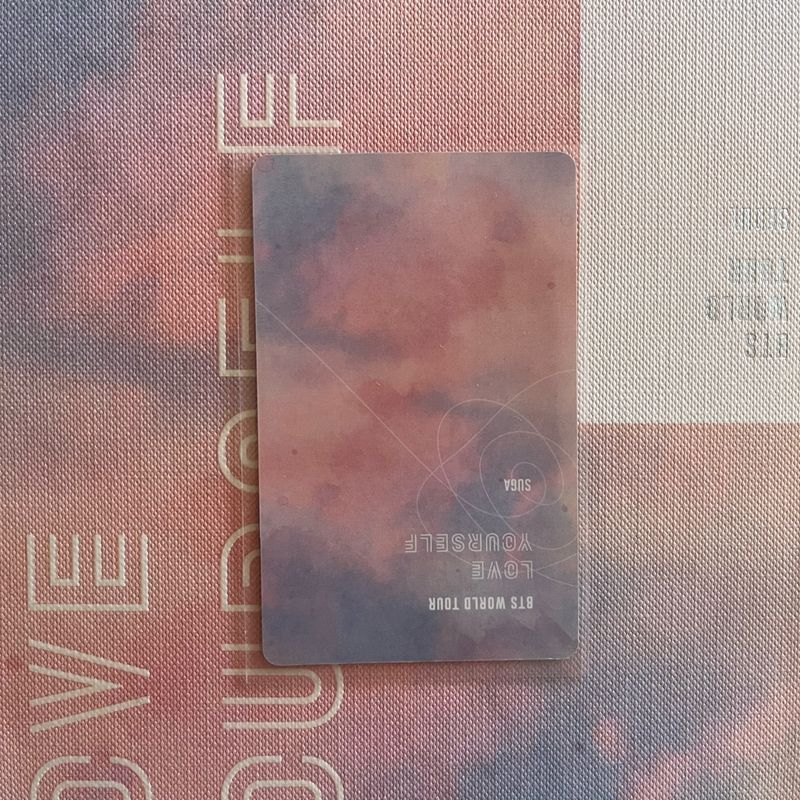 Photocard Original Raro Yoongi - Love Yourself Tour Seoul Dvd