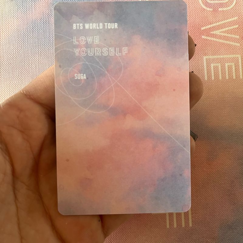 Photocard Original Raro Yoongi - Love Yourself Tour Seoul Dvd