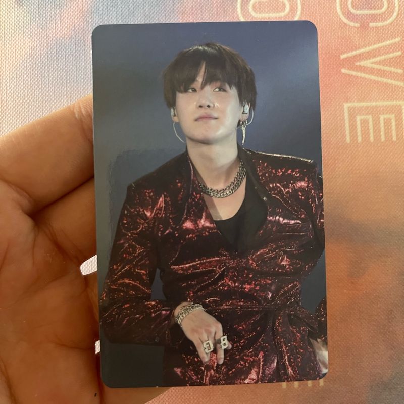 Photocard Original Raro Yoongi - Love Yourself Tour Seoul Dvd