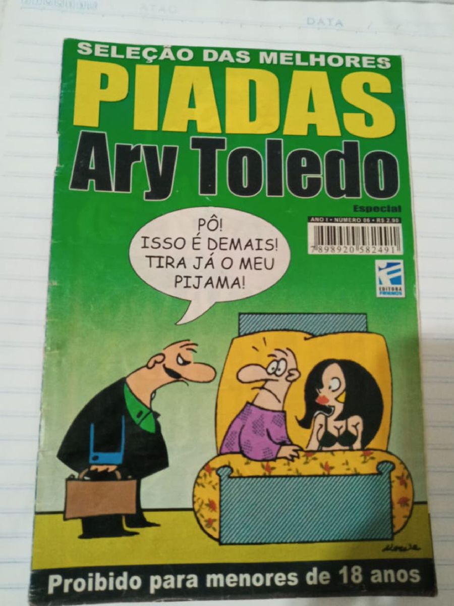 Piadas Ary Toledo Especial N 6 Livro Revista Original Usado