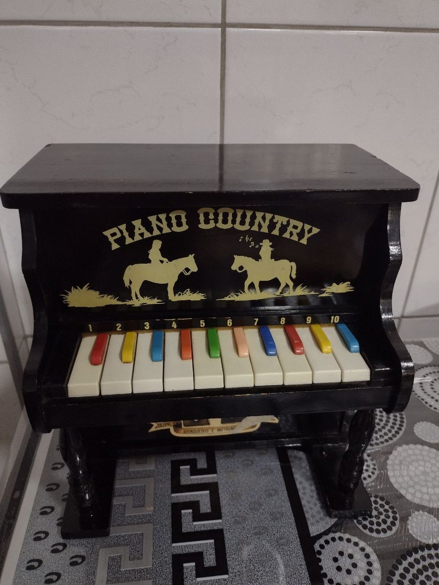 Teclado Piano antigo Hering, infantil, bom estado, Não