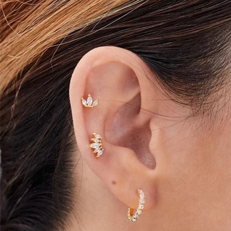 Piercing Tragus Cartilagem Cobra Prata 925