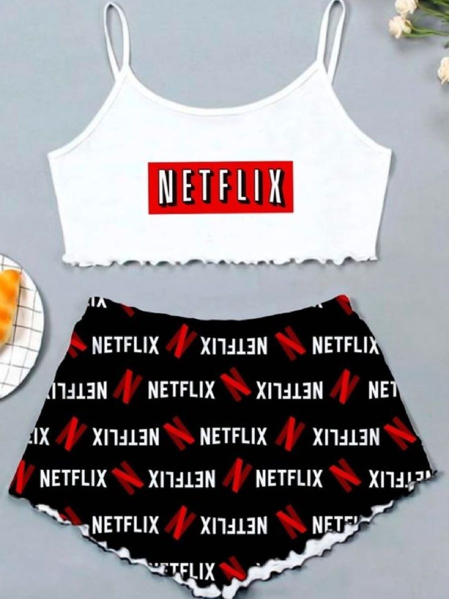 Netflix | Camisa Feminina Nunca Usado 72326790