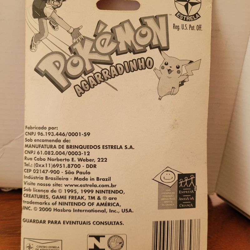 Pokemon Pikachu Agarradinho brinquedos Estrela Novo Lacrado<br>Item da foto  - Hobbies e coleções - Barra da Tijuca, Rio de Janeiro 1226936745