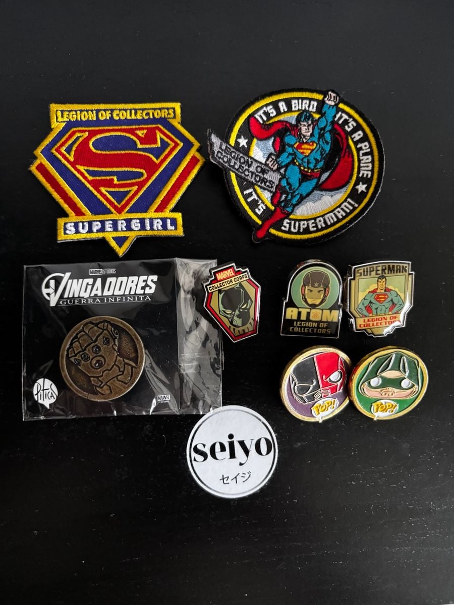 Pins e Broches Superman Vingadores Dc Comics Marvel | Jóia Feminina Dc ...