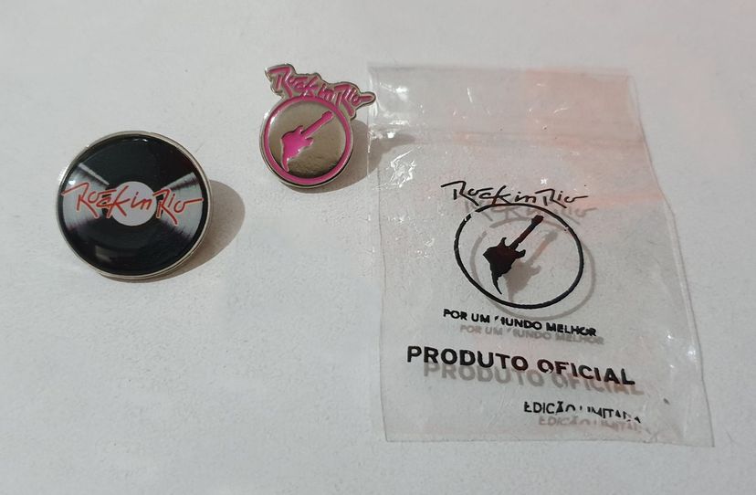 Pins Rock In Rio 2020 Originais | Cacareco Rock In Rio Nunca Usado ...