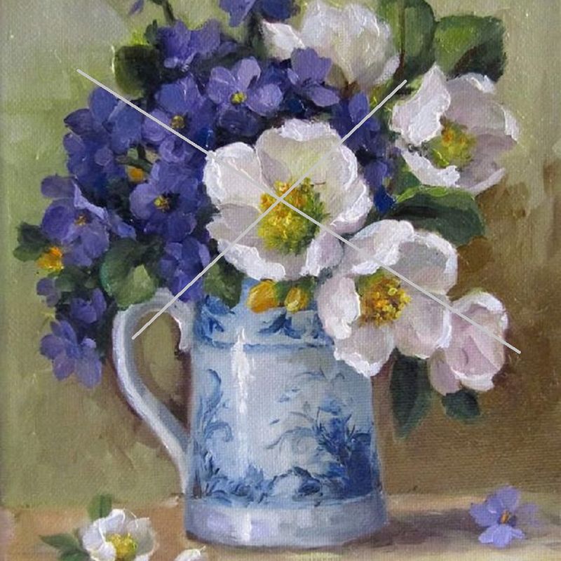 Pin on Pintura de vasos de flores