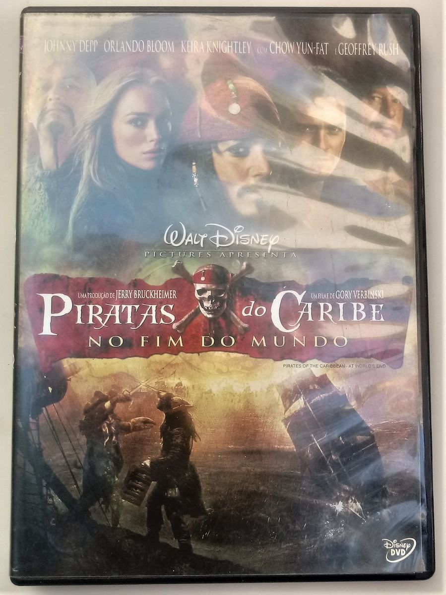 Dvd Piratas do Caribe Edição de Colecionador 3 Discos, Filme e Série  Disney Usado 92444015