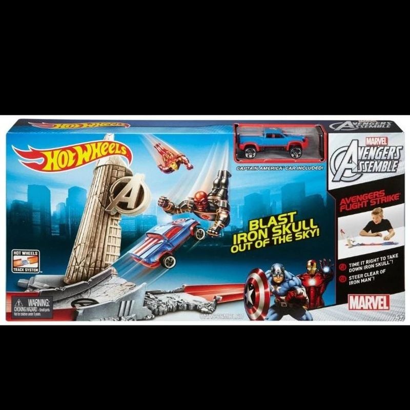 Pista Ataque Vingadores Capitão América Ccw94 Mattel Usado