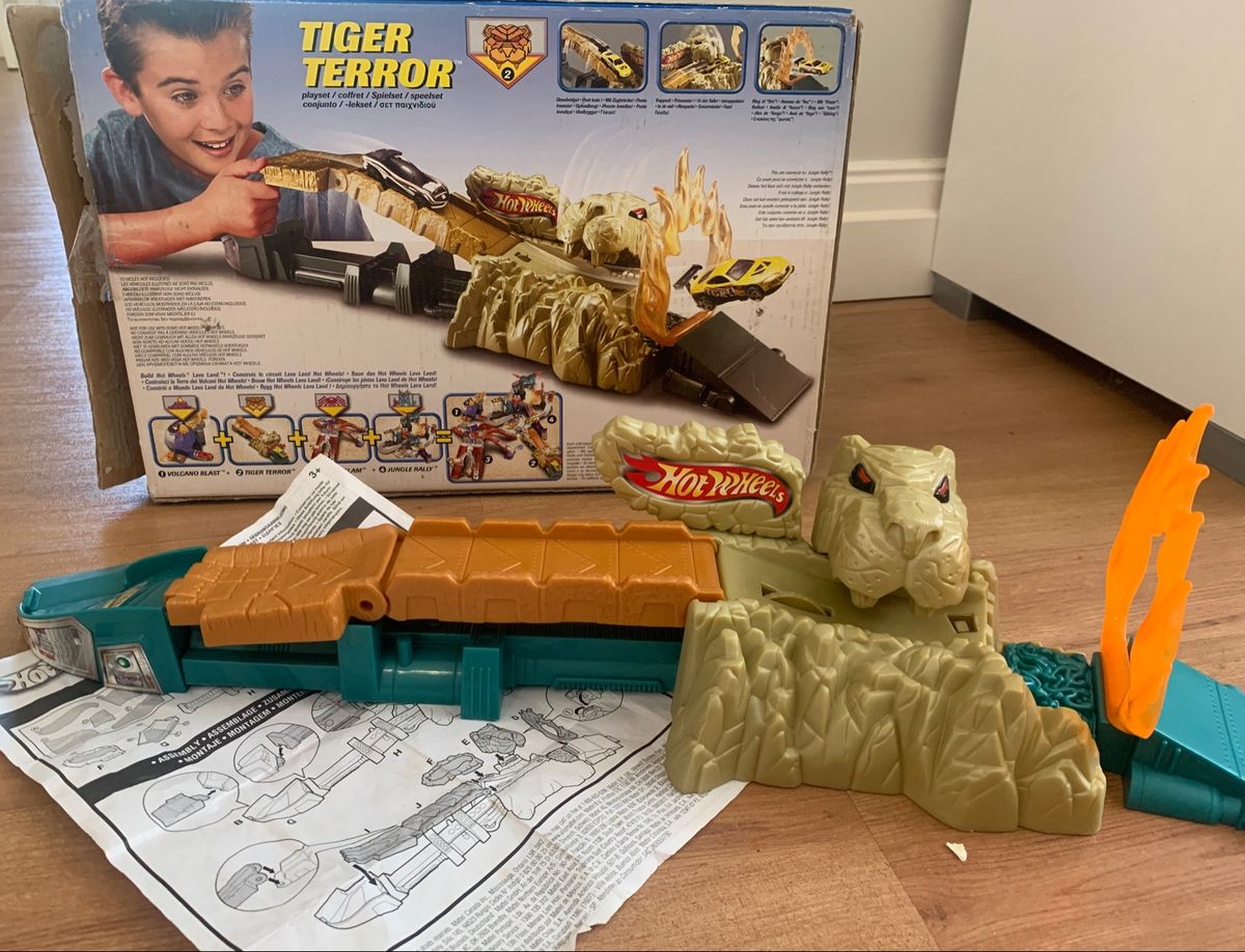 Vintage Hot Wheels Tiger Terror Track 2003 Lava Land New