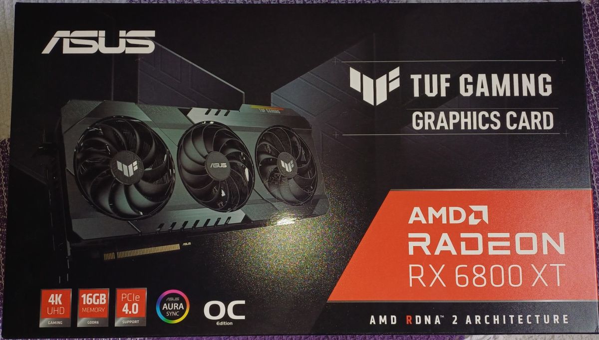 Placa de Vídeo Asus Radeon Rx 6800 Xt Oc Edition Tuf Gaming 4k Uhd 16gb ...