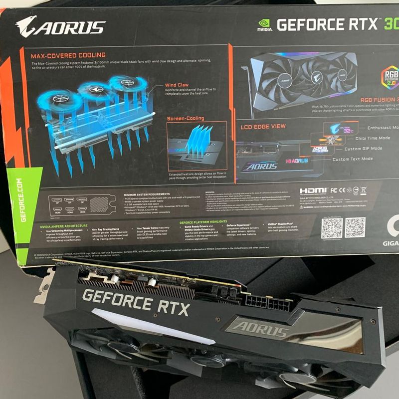Placa de Vídeo Gigabyte Aorus Master Rtx 3070 8gb | Aorus, Nvidia